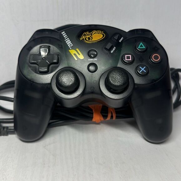 Mad Catz Dual Force Controller Playstation UNTESTED Clear Gray Black 8216 - Picture 1 of 7